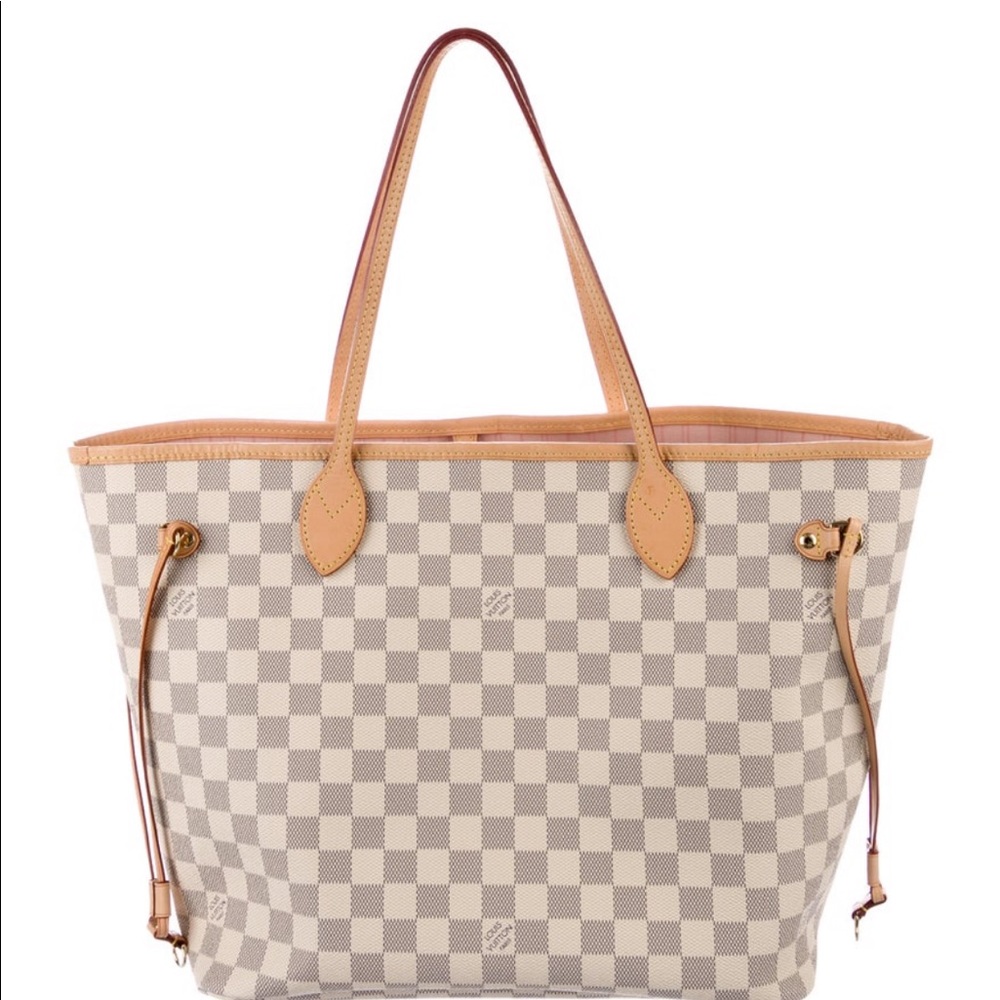 🍒LOUIS VUITTON 2017 DAMIER AZUR NEVERFULL MM🍒